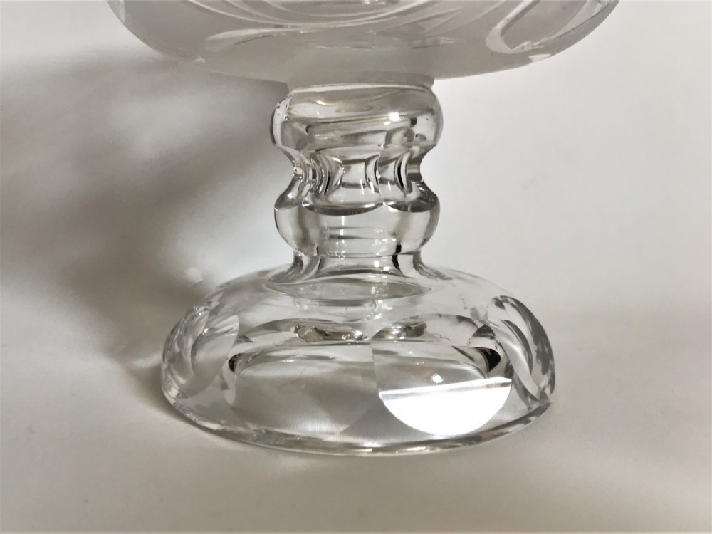 A gorgeous Victorian cut & frosted comport View V