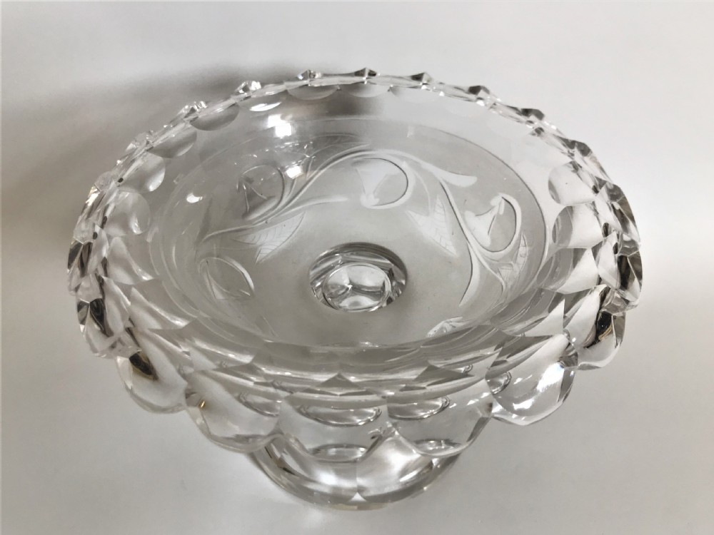 A gorgeous Victorian cut & frosted comport View VI