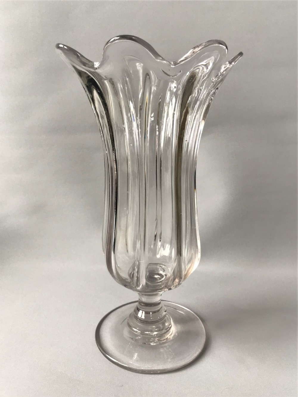 An imposing early Victorian celery vase