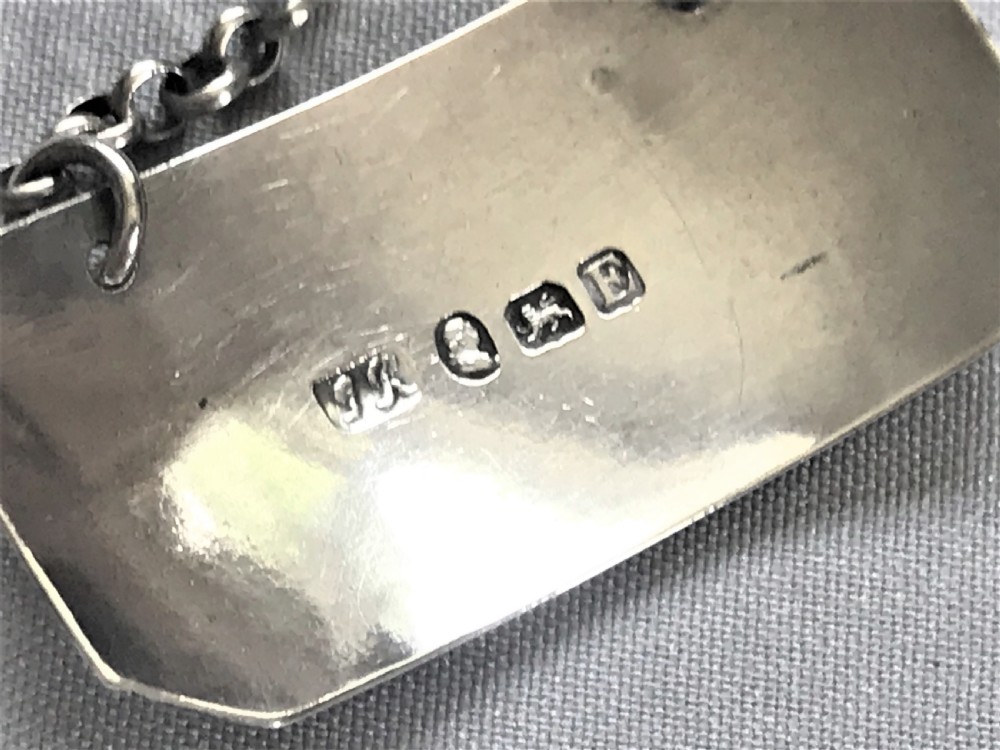 A very rare Georgian silver 'Hock' label View III