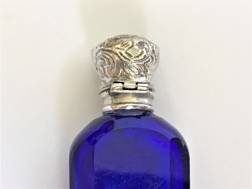 A lovely Victorian silver mounted scent bottle View VI