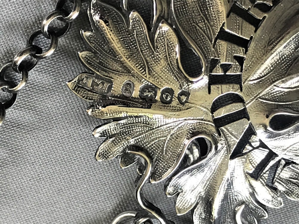 An attractive William IV silver Madeira label View III