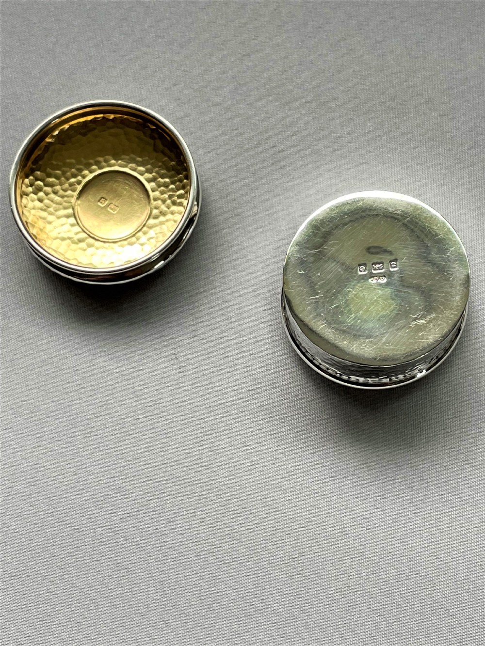 A large Arts & Crafts silver gilt pill box View VI