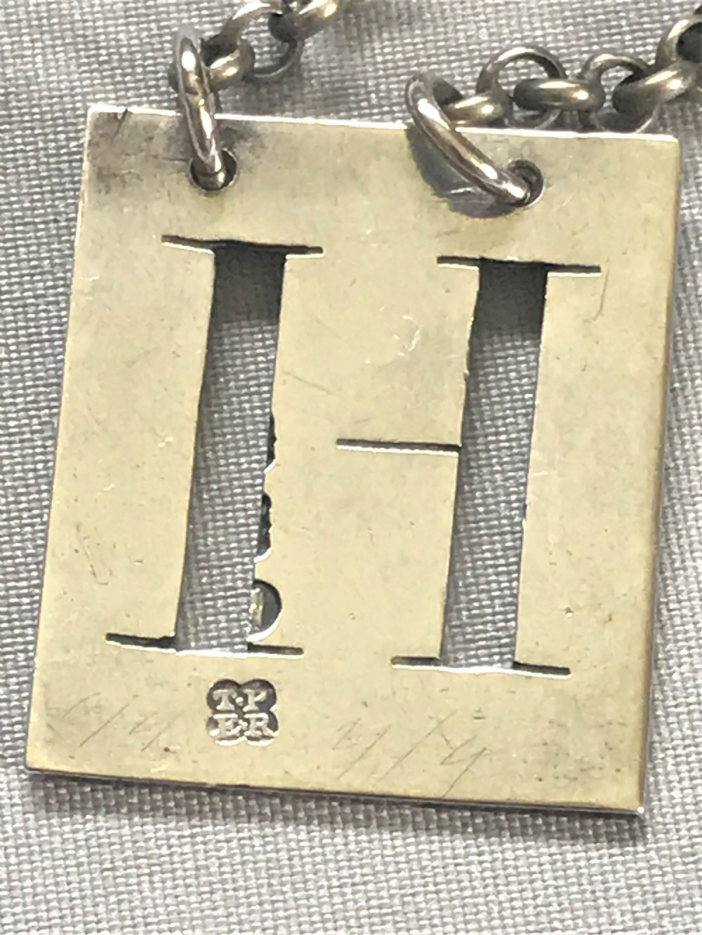A fine Georgian silver Hock label View III