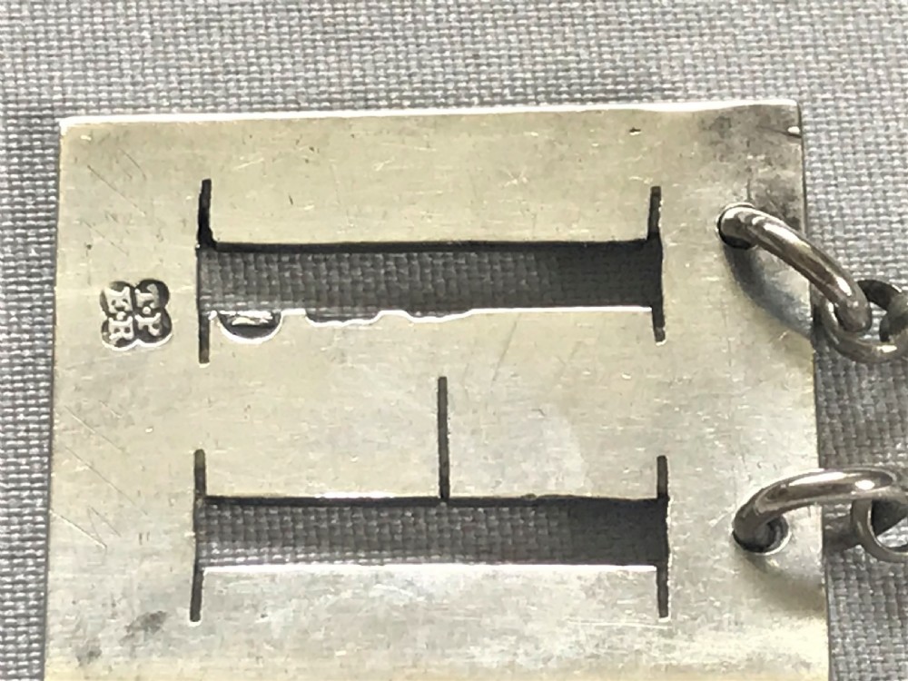 A fine Georgian silver Hock label View IV