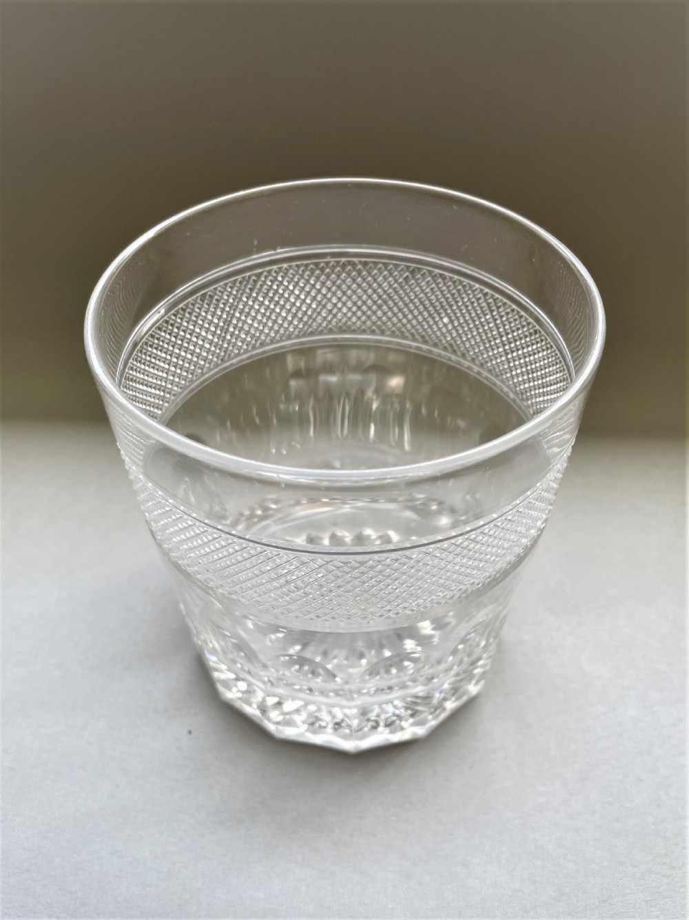 A large Georgian cut glass Whisky tumbler View IV