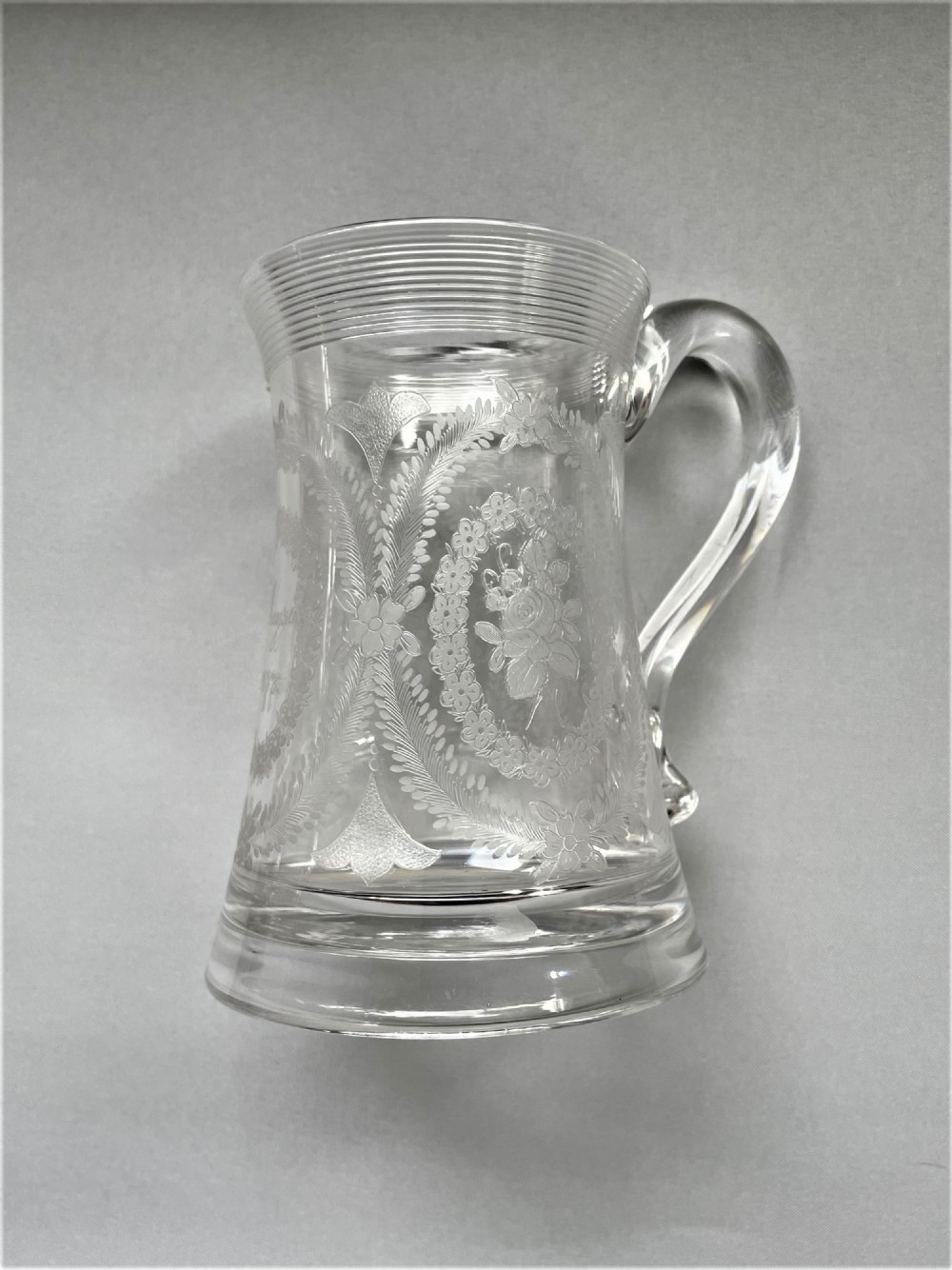 A gorgeous Victorian etched beer mug View V