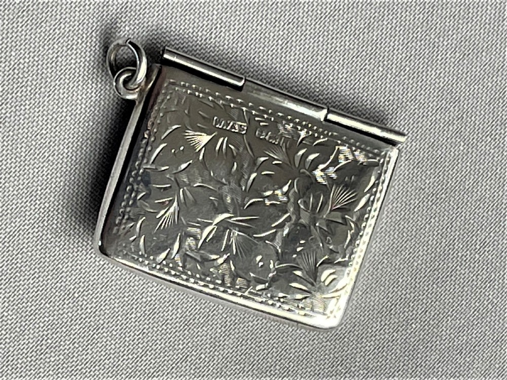 An Edwardian silver novelty stamp envelope View III