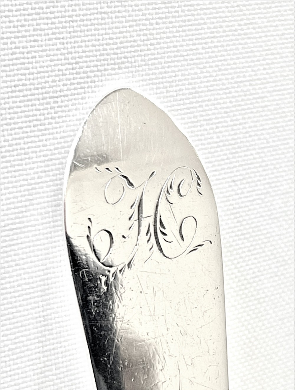 A lovely Scottish 18th Century silver toddy ladle View V