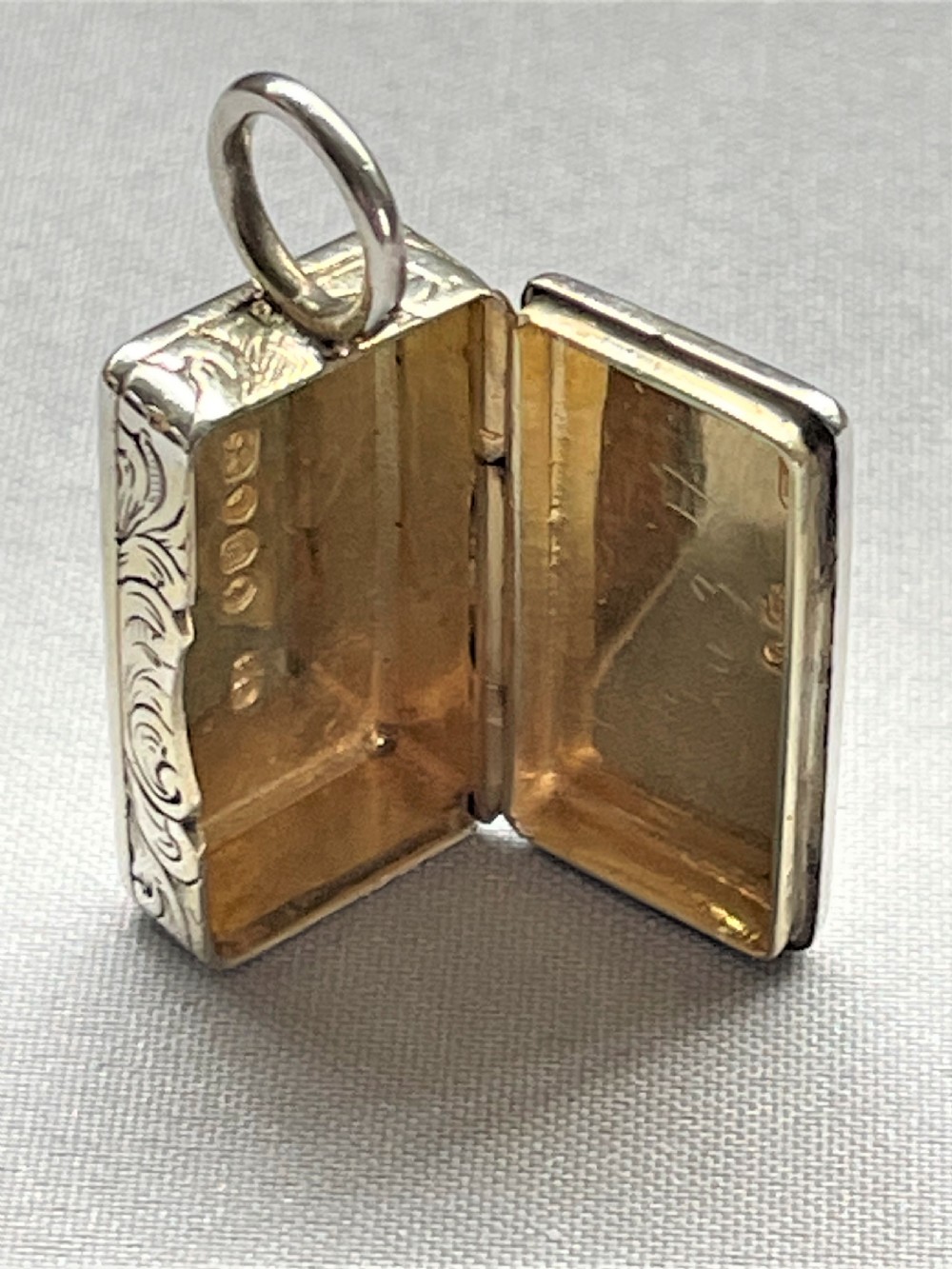 An extremely rare early Victorian miniature silver vesta View VII