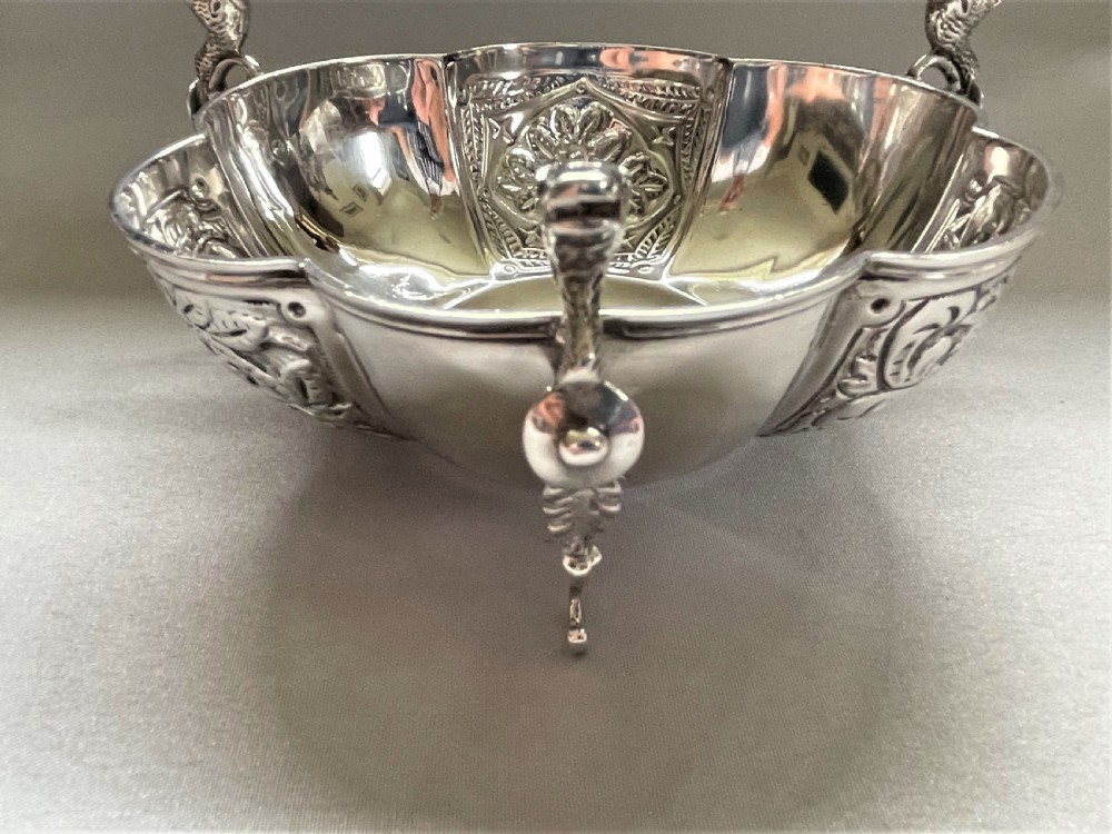 A gorgeous Edwardian Chester silver sweetmeat dish View IV