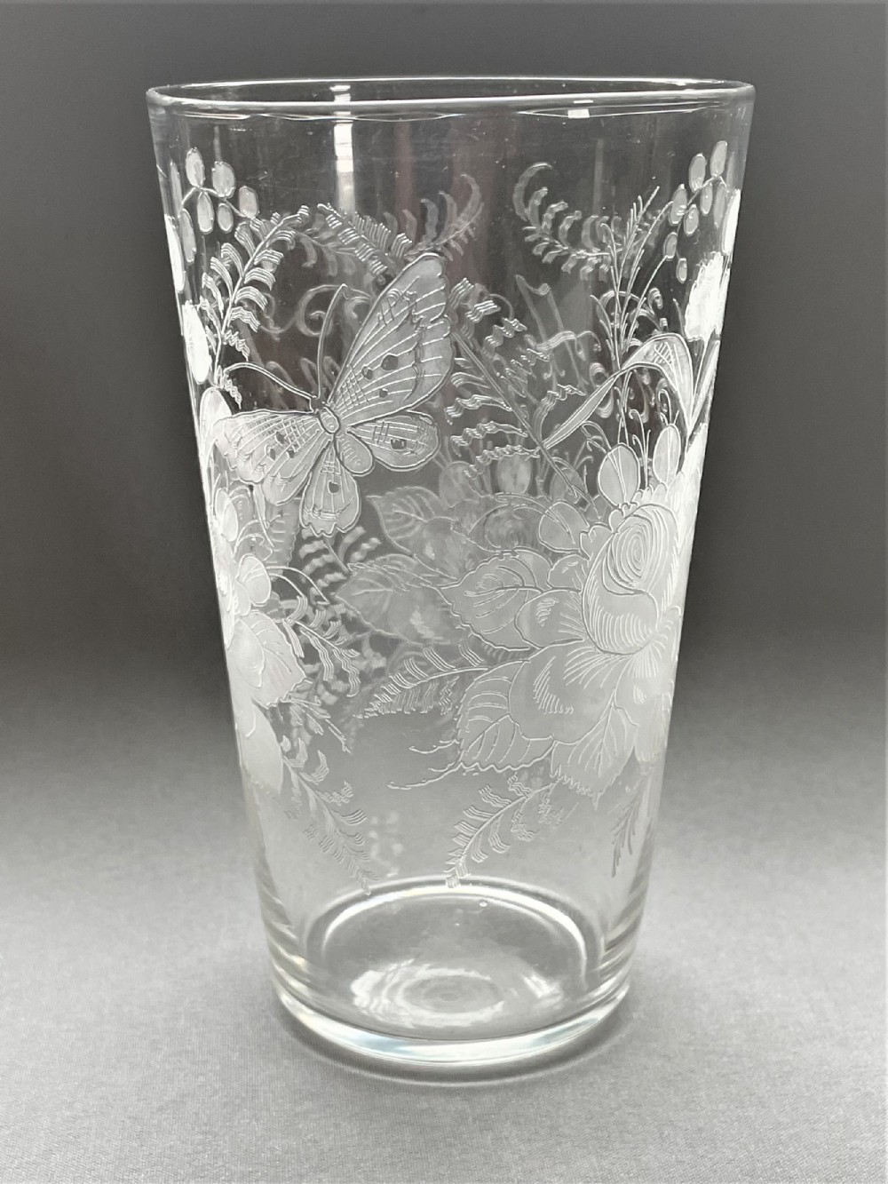 A superb 'For a friend' Victorian beer glass