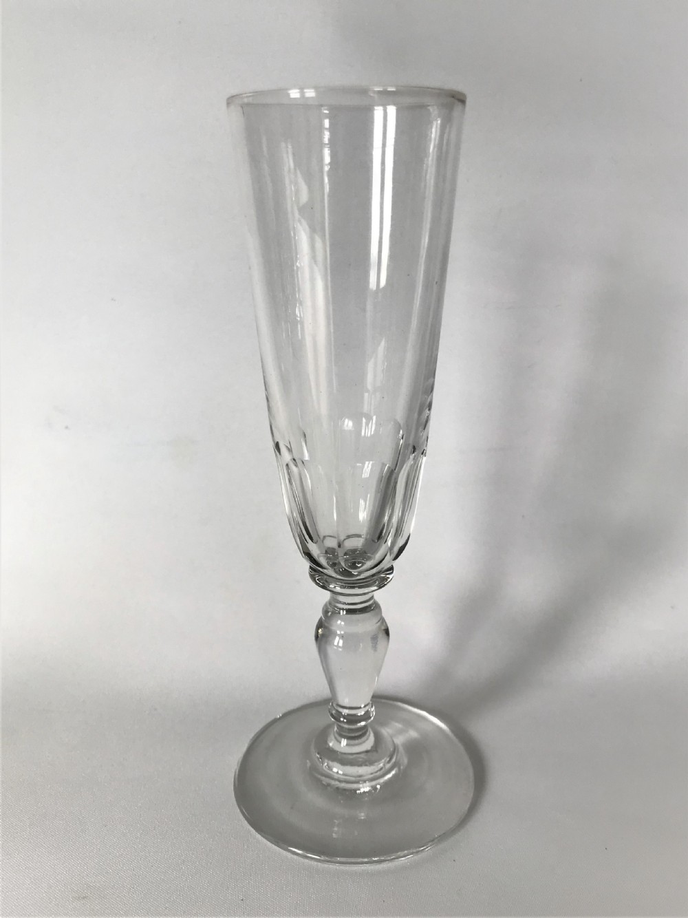 A harlequin set of 6 Victorian champagne flutes View III
