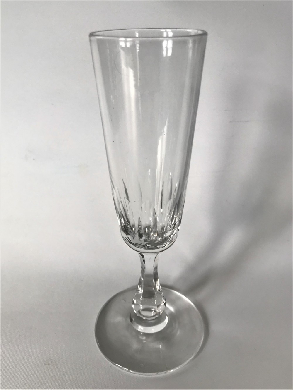 A harlequin set of 6 Victorian champagne flutes View VI