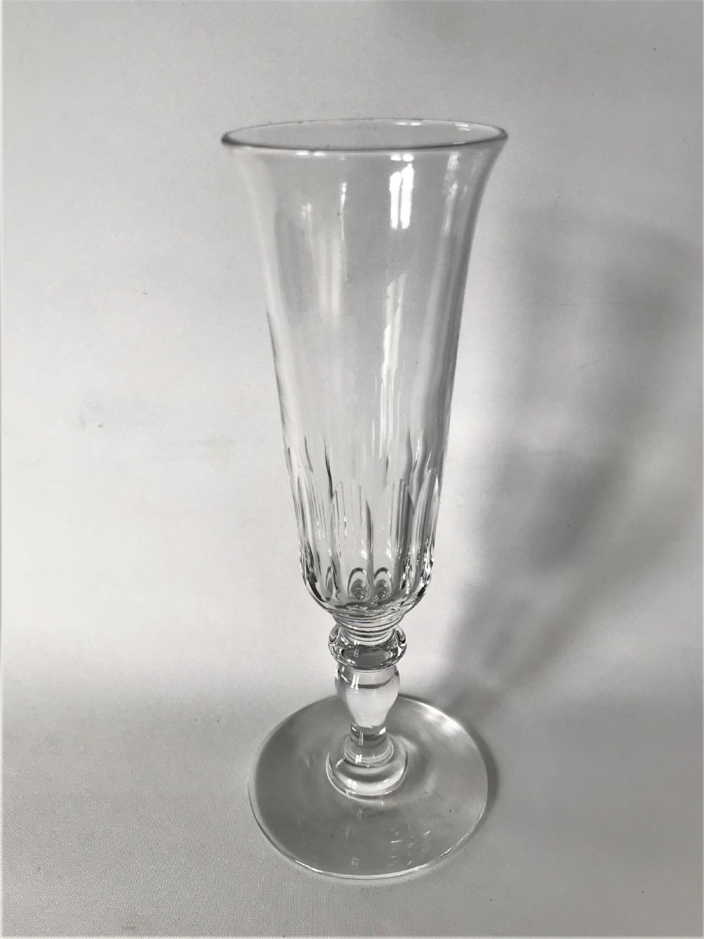 A harlequin set of 6 Victorian champagne flutes View VII