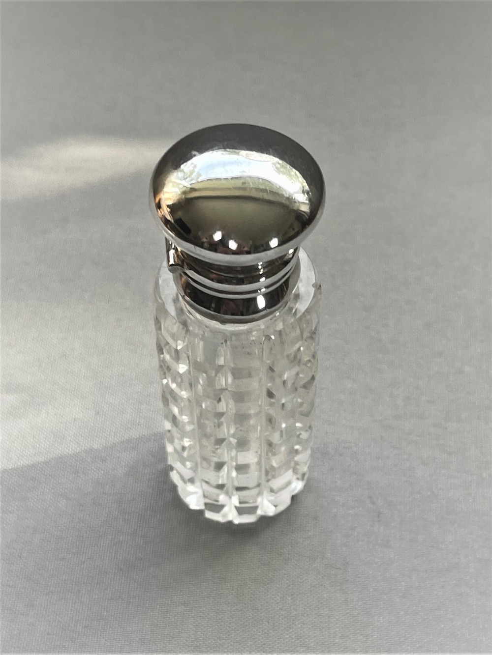 A gorgeous late Victorian silver mounted scent bottle View II