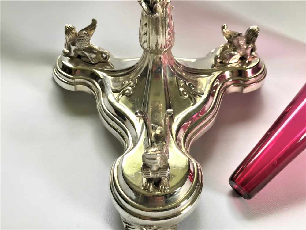 A Superb Victorian Silver Plated Table Centre View VI