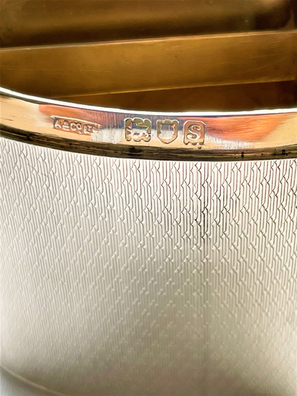 A fabulous Asprey's, shaped silver snuff box View VII