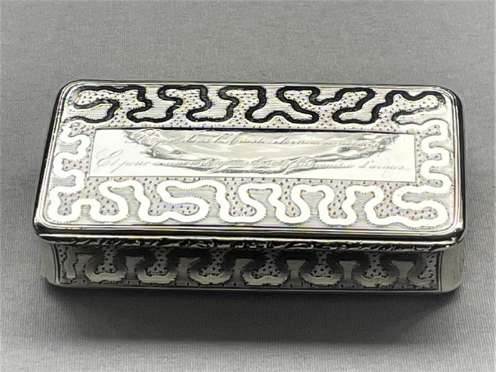 An interesting French 19th Century silver gilt snuff box