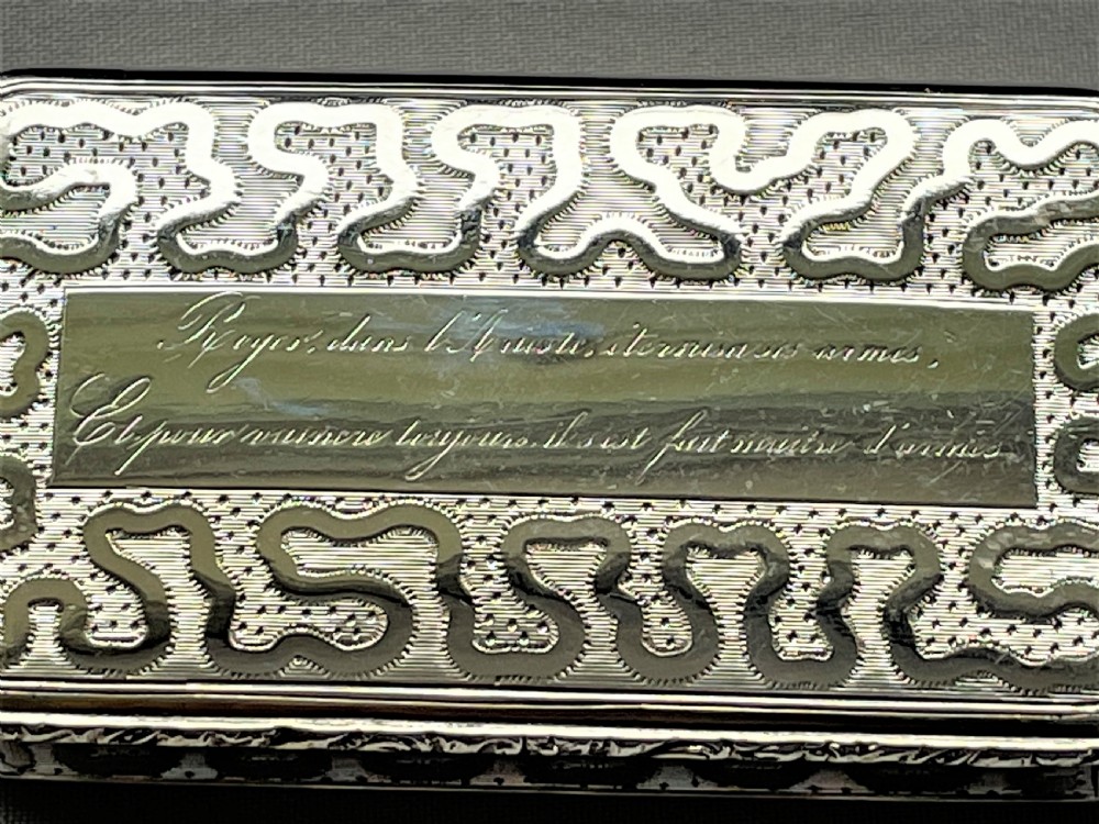 An interesting French 19th Century silver gilt snuff box View IV