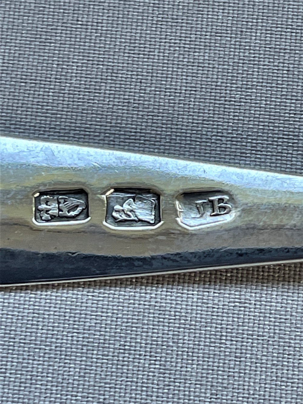 A delightful pair of Georgian Irish silver teaspoons View III