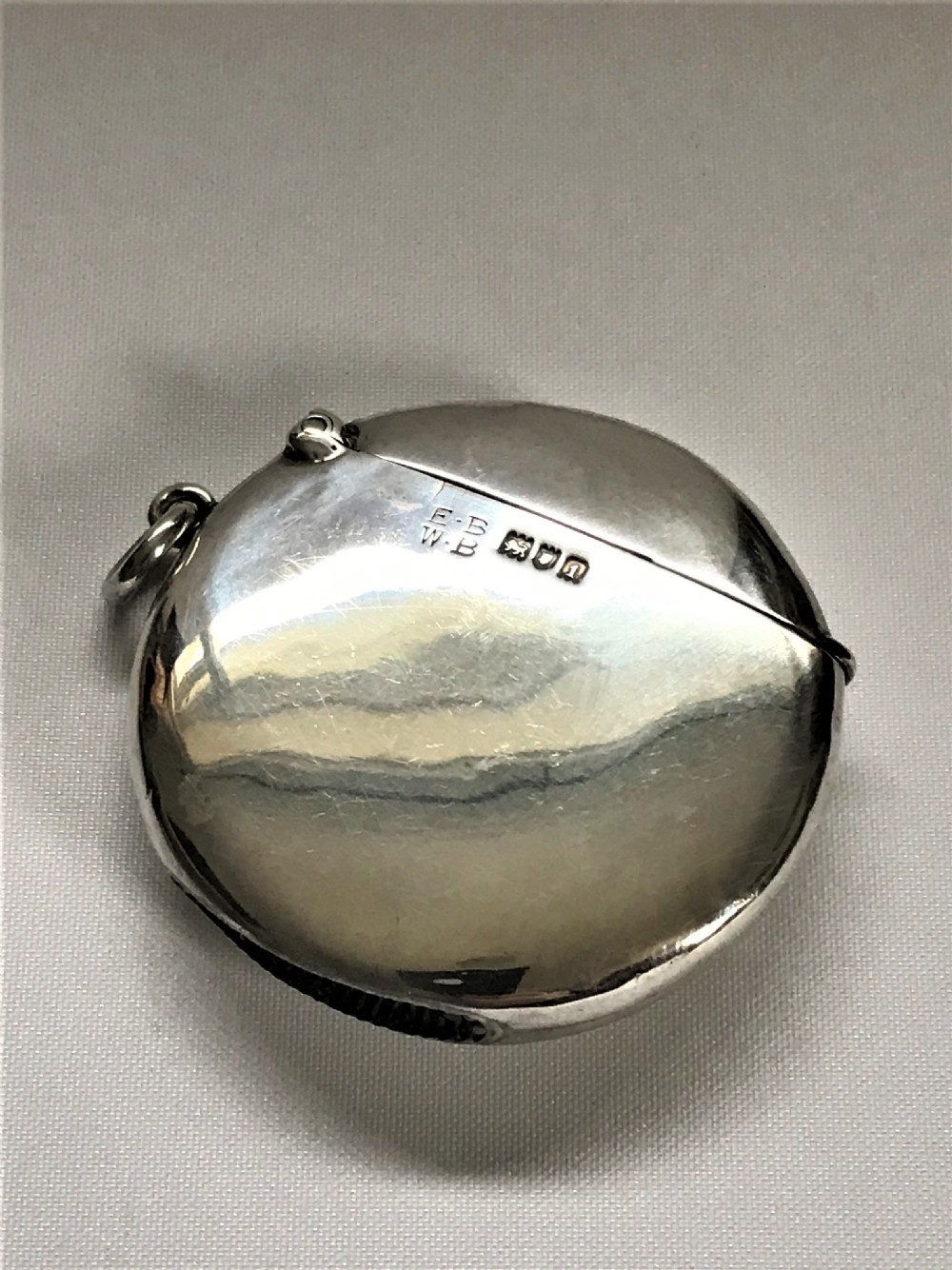 A Rare Circular Silver Spaniel Vesta View III