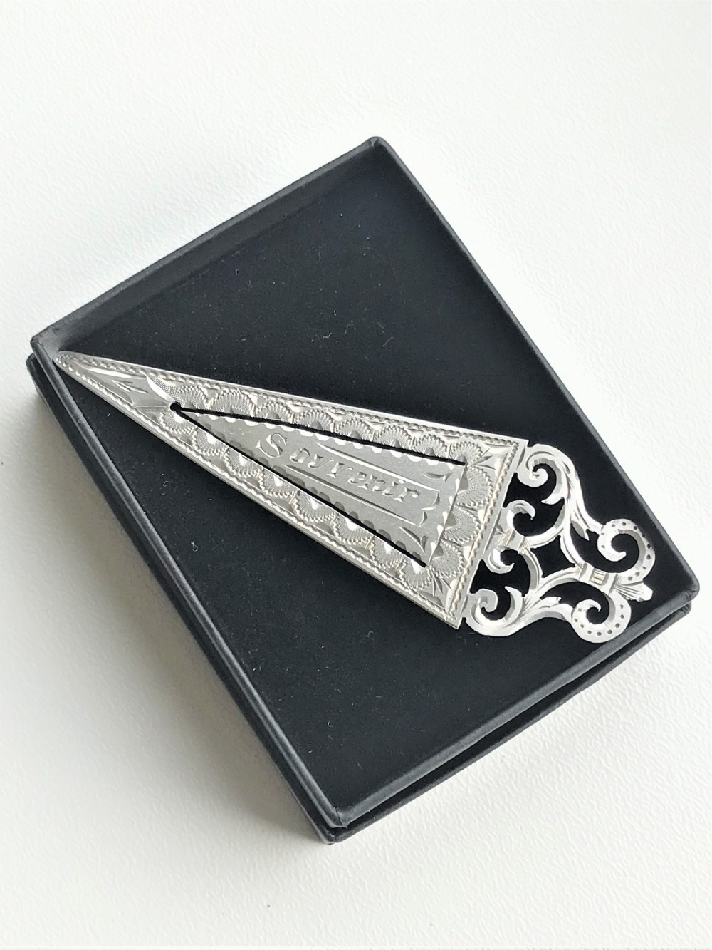 A Gorgeous Victorian Silver 'Souvenir' Bookmark View V