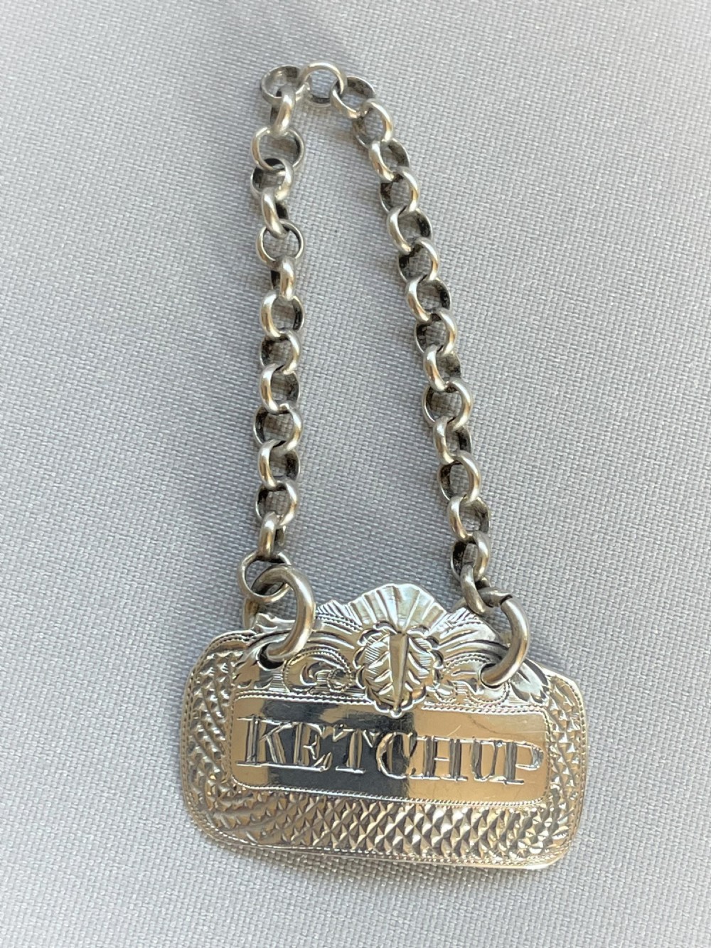 A rare Georgian silver 'Ketchup' label View IV