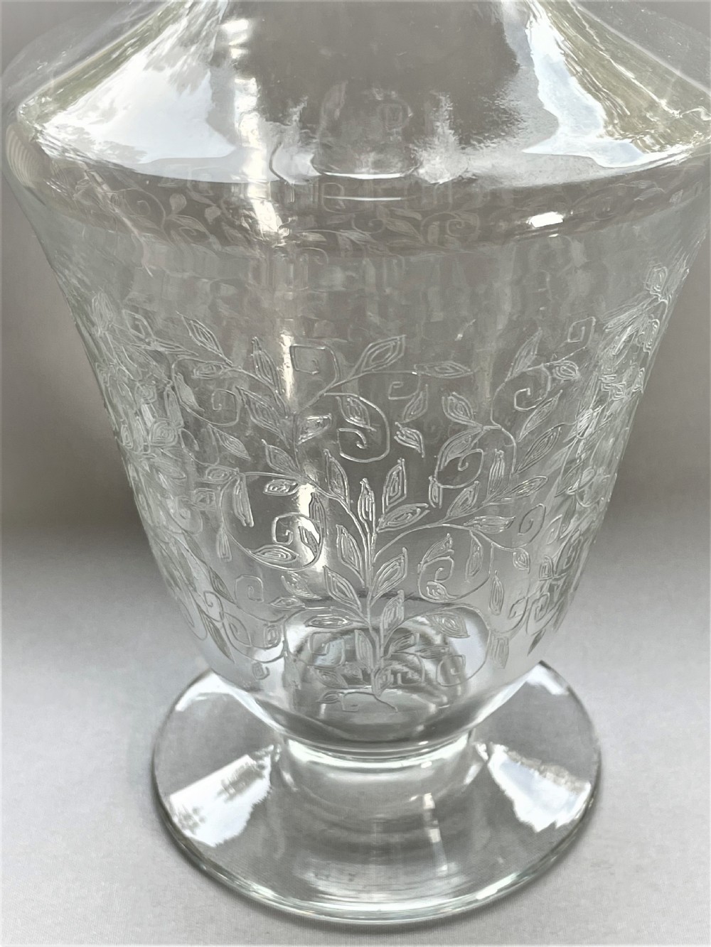 A gorgeous etched Baccarat decanter View III