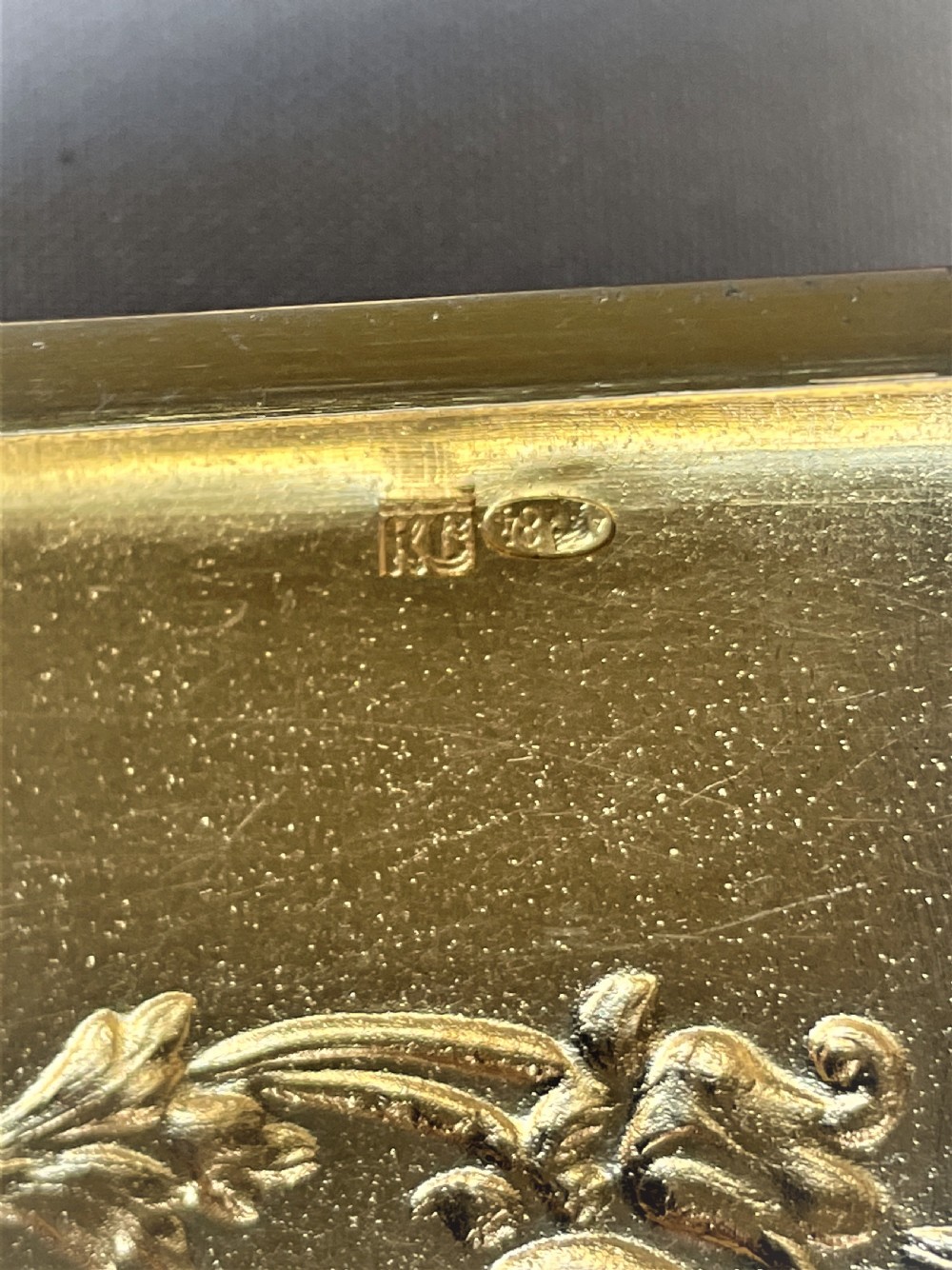 An outstanding Imperial Russian silver gilt cigarette case View VII