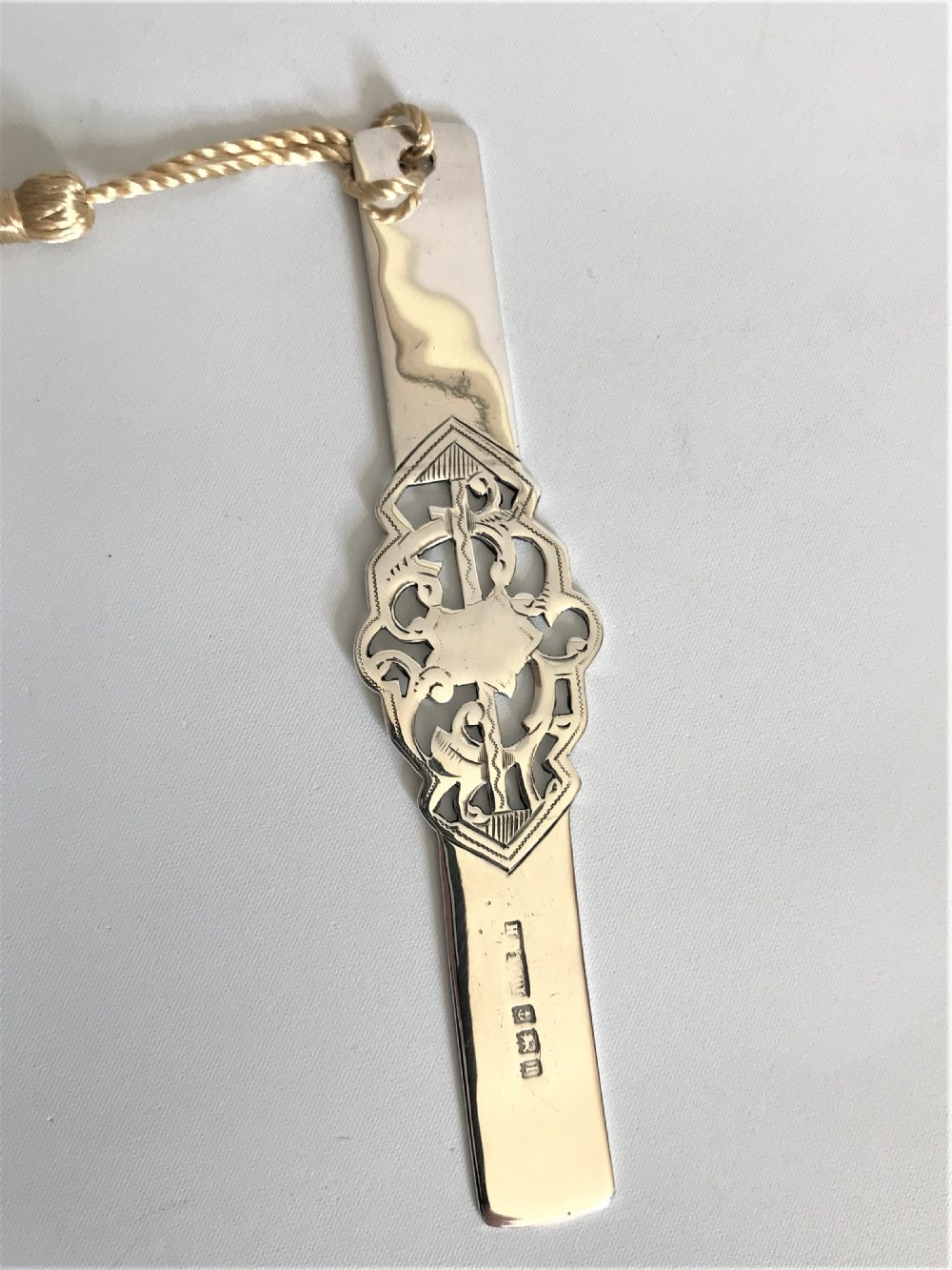 A Superior Edwardian Pierced Silver Bookmark View II