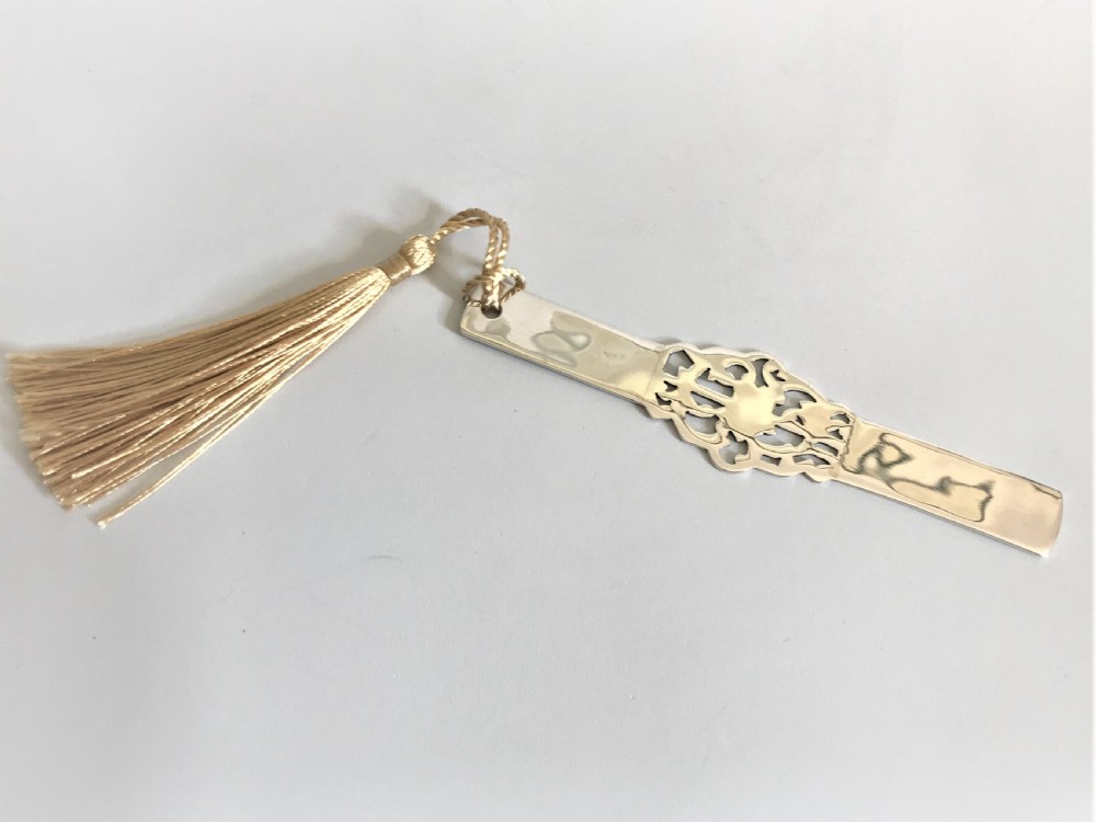 A Superior Edwardian Pierced Silver Bookmark View III