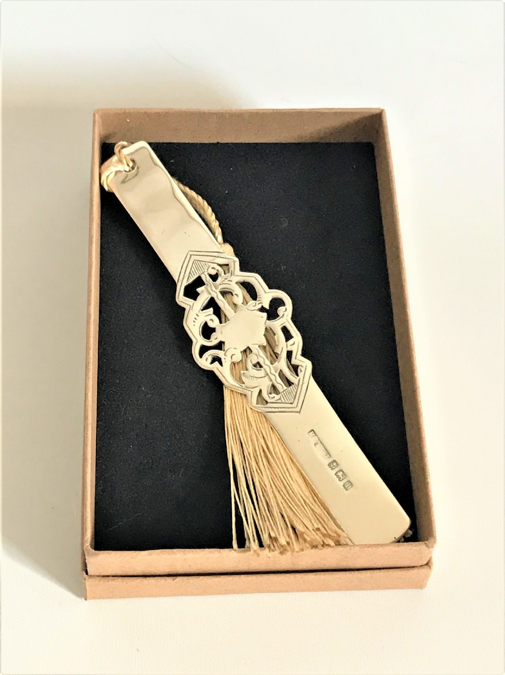 A Superior Edwardian Pierced Silver Bookmark View VI