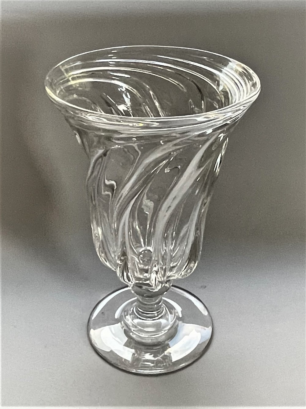 A handsome early 19th Century wrythen celery vase