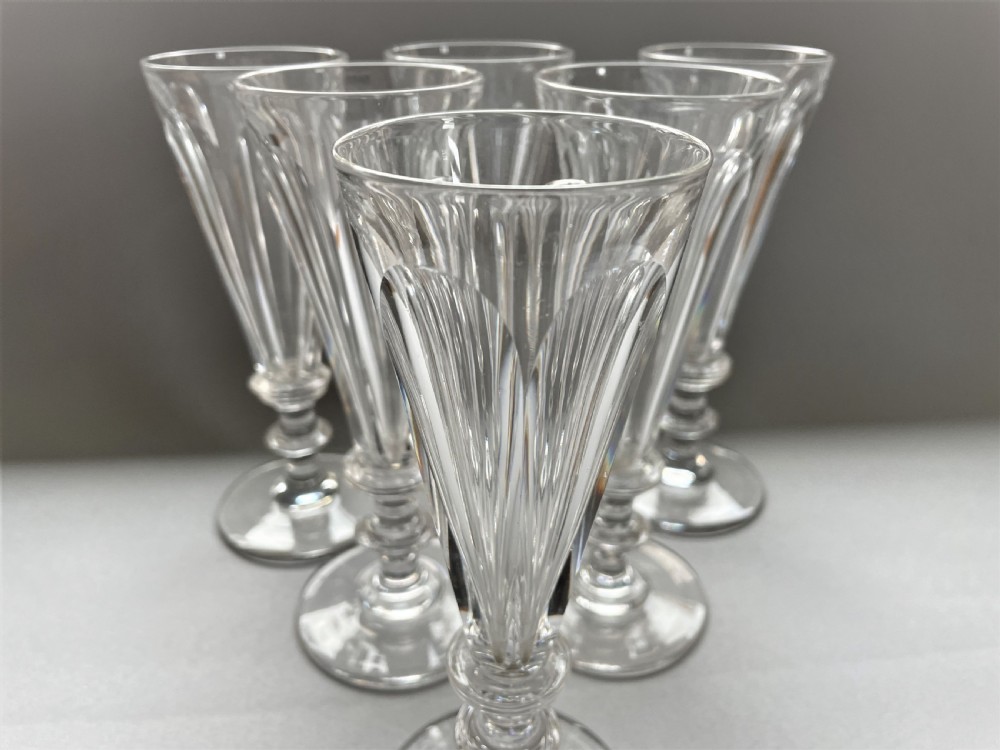 A superb set of 6 Victorian champagne flutes View V