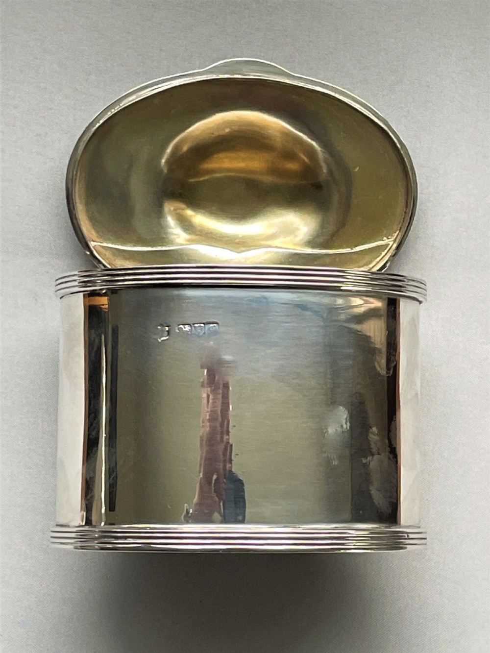 A superb Chester silver tea caddy View VI