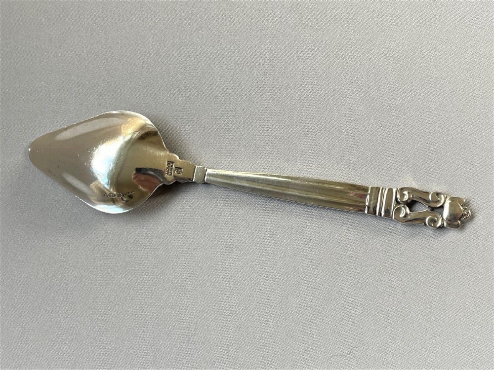 A sought after Georg Jensen silver preserve spoon View III
