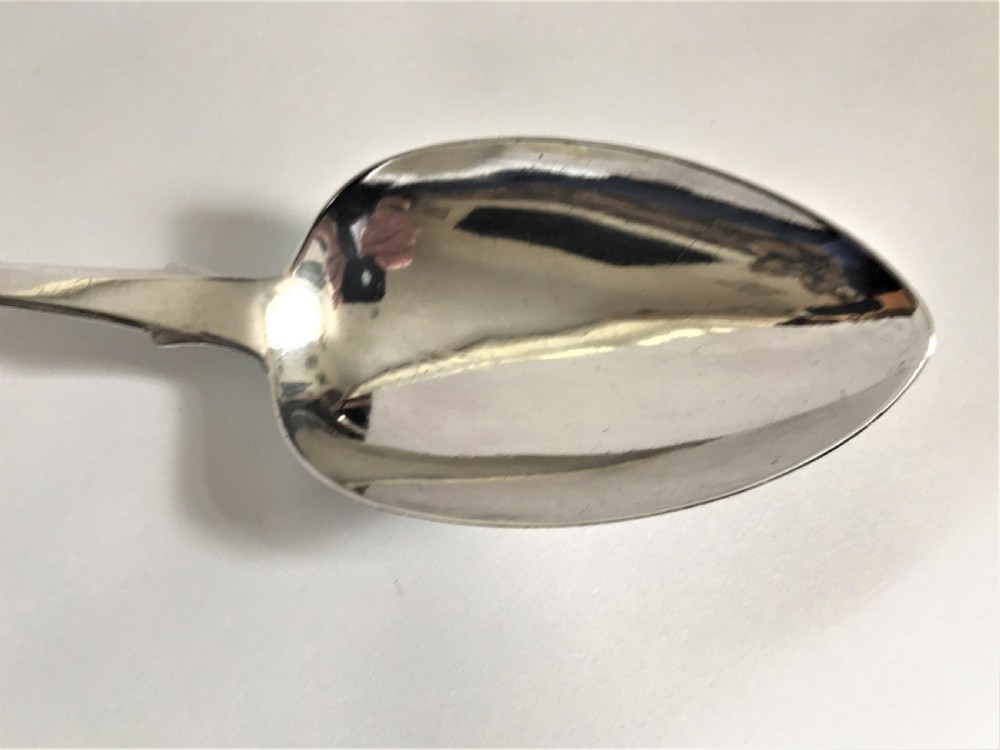A Large Irish Silver Rat-tail Basting/stuffing Spoon View II