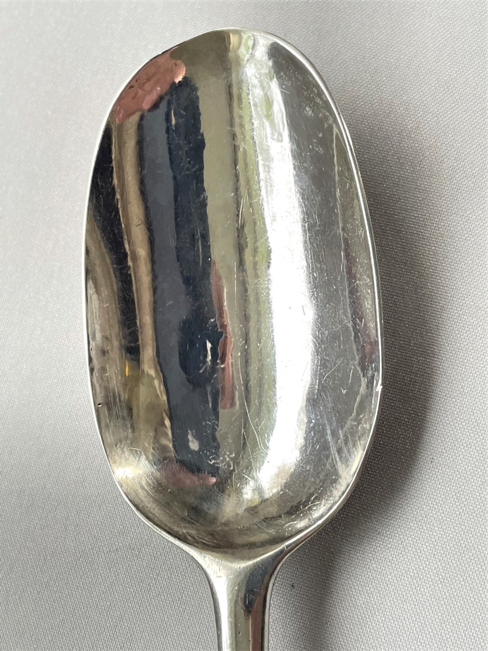 A lovely 18th Century silver shell-back tablespoon View III