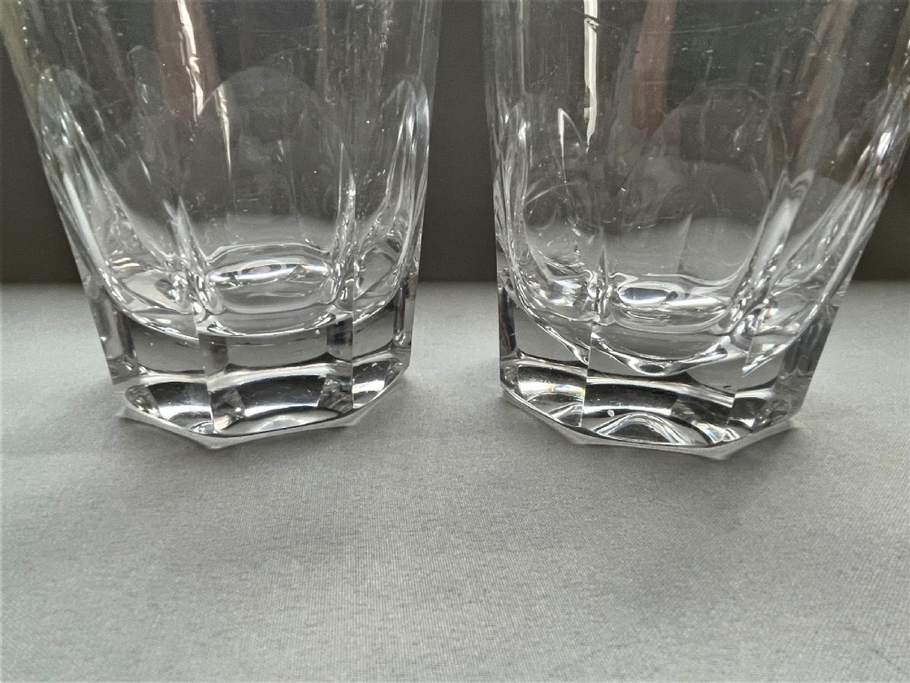 A handsome pair of Victorian cut glass Whisky tumblers View IV
