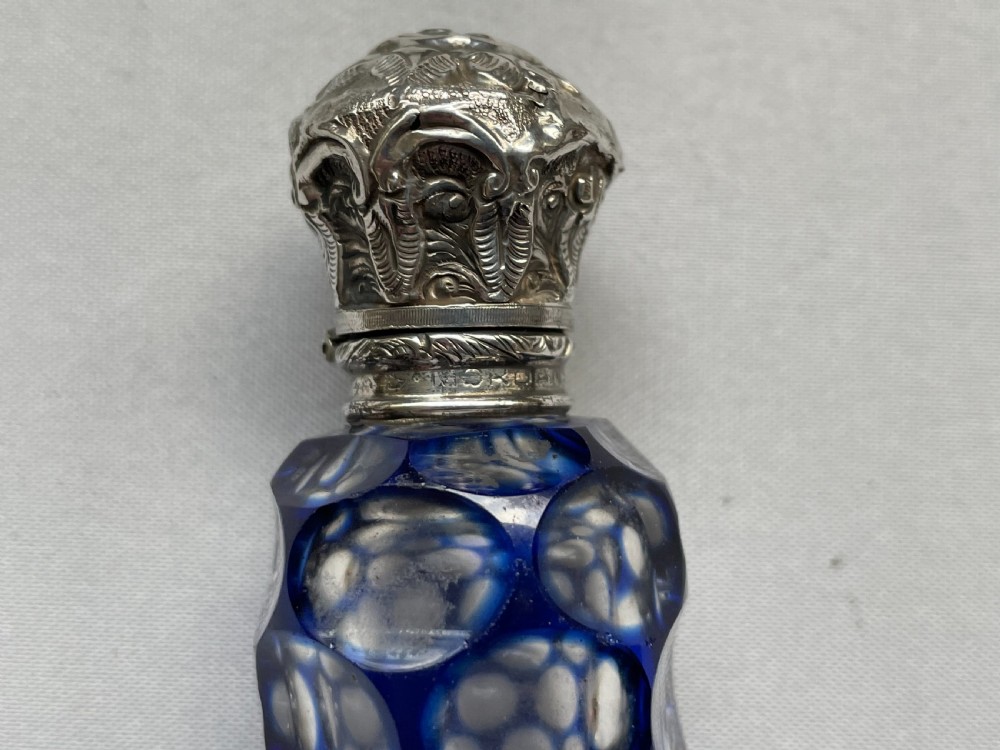 A Sampson Morden Victorian silver mounted scent bottle View III