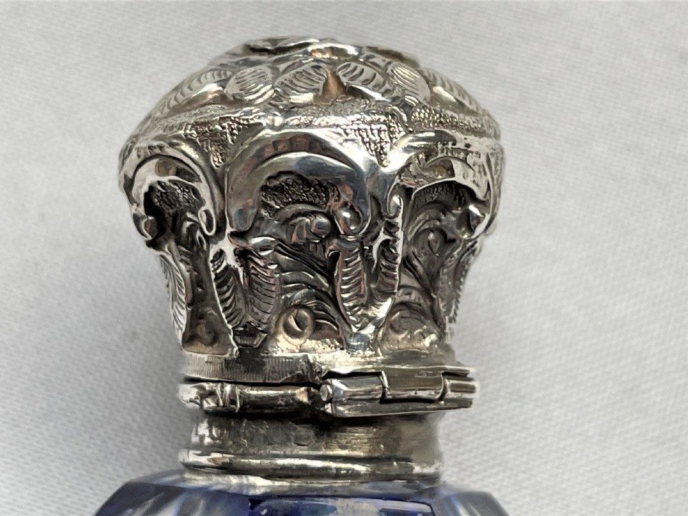A Sampson Morden Victorian silver mounted scent bottle View IV