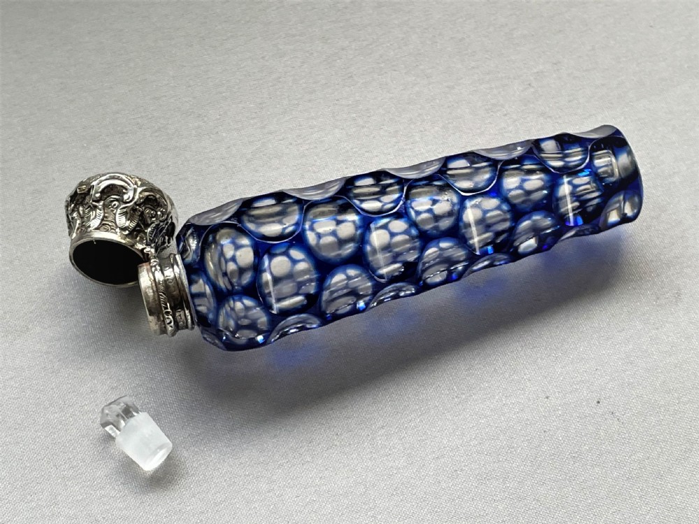 A Sampson Morden Victorian silver mounted scent bottle View VI
