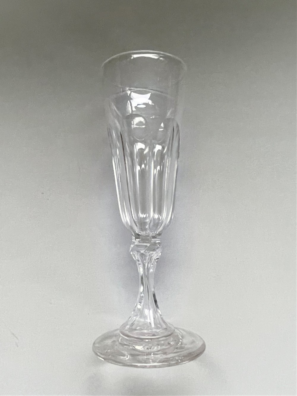 A harlequin set of 6 Victorian champagne flutes View III