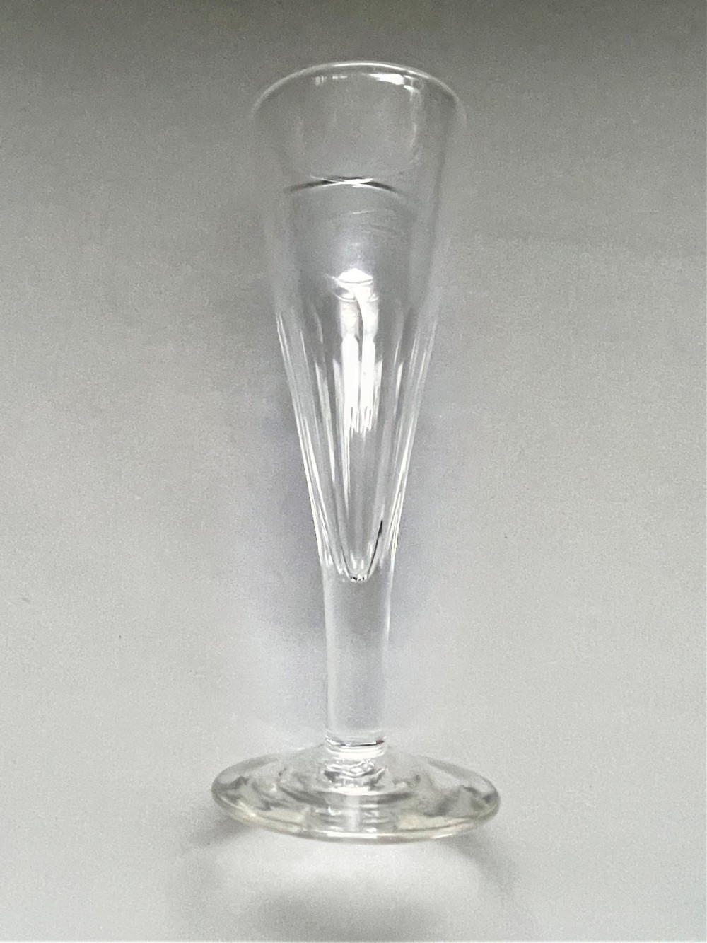 A harlequin set of 6 Victorian champagne flutes View VI