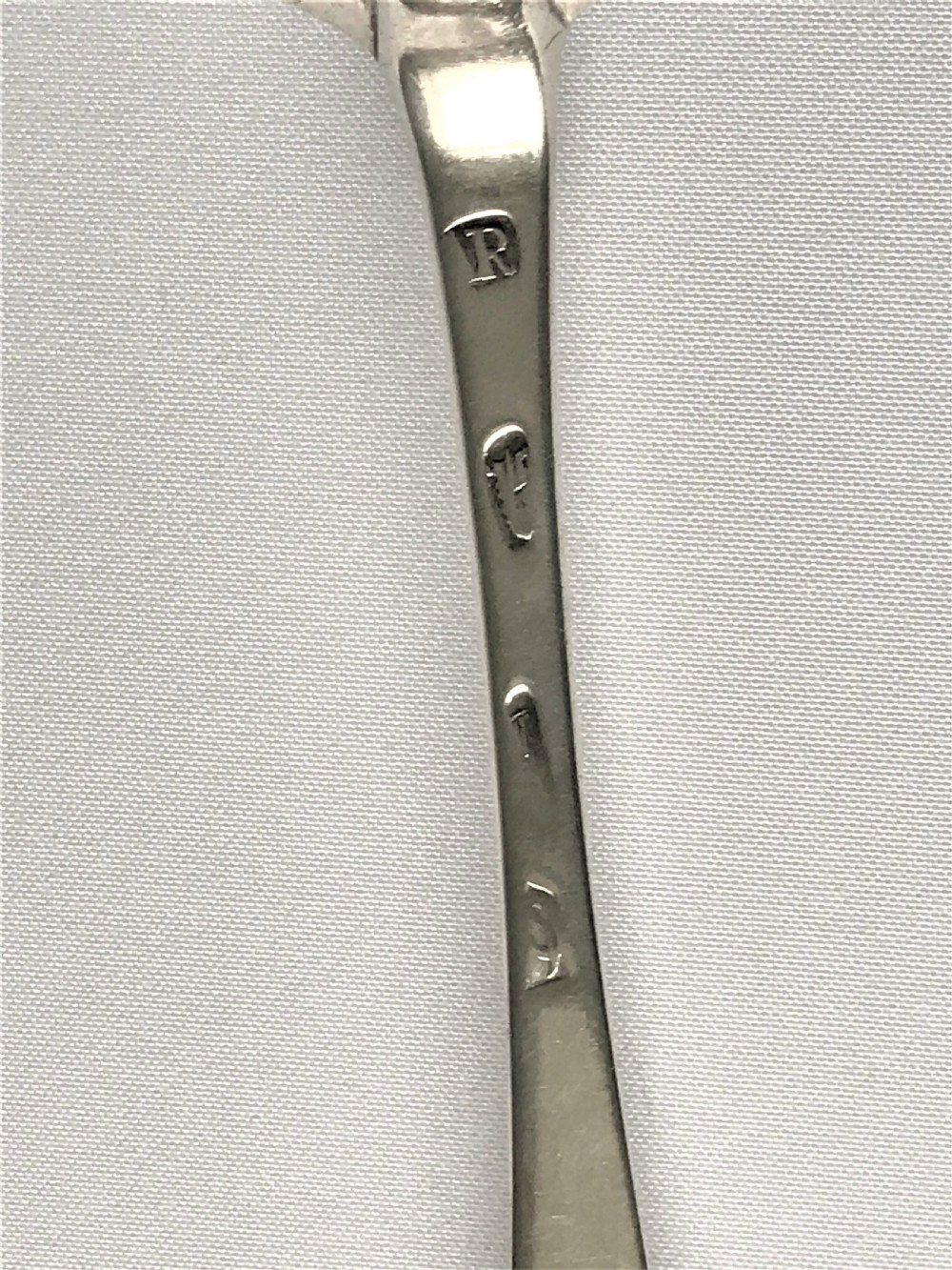 A fabulous Queen Anne silver table spoon View V