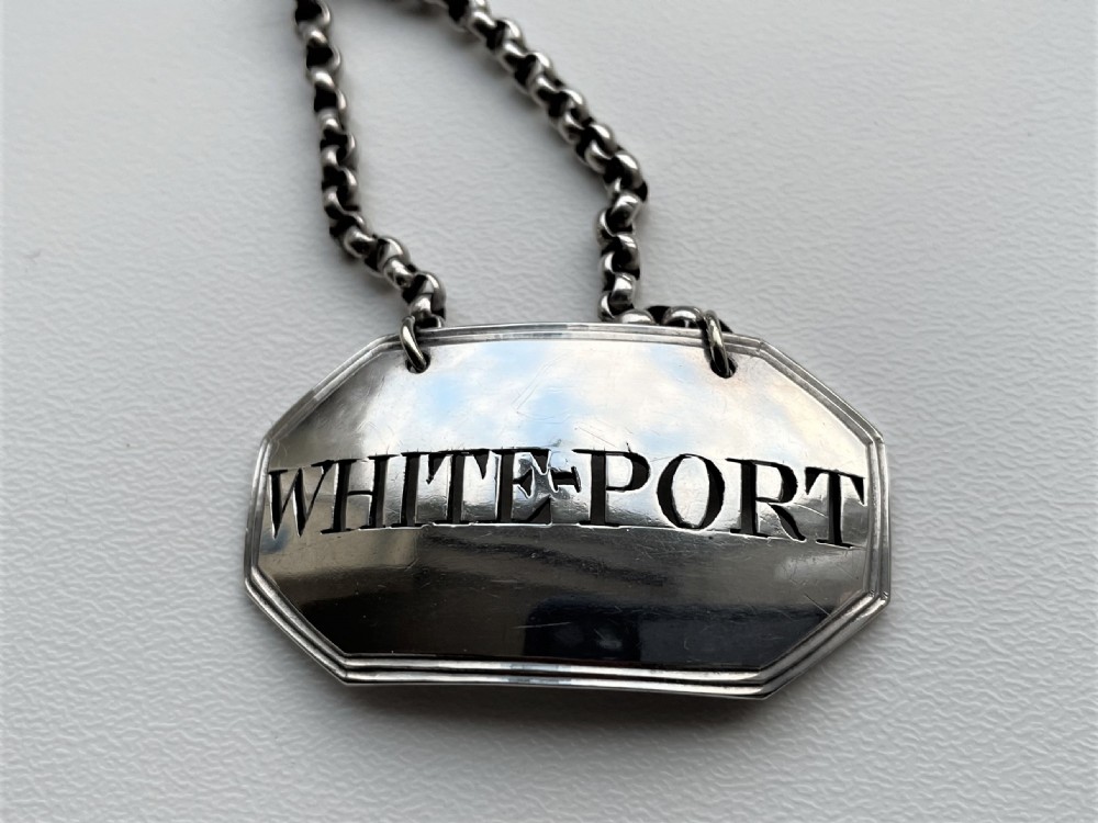 A rare Georgian White port silver label View III