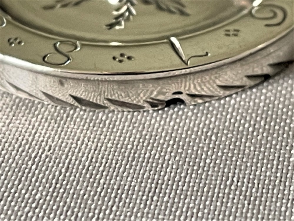 An extremely rare Georgian silver counter/patch box View VI