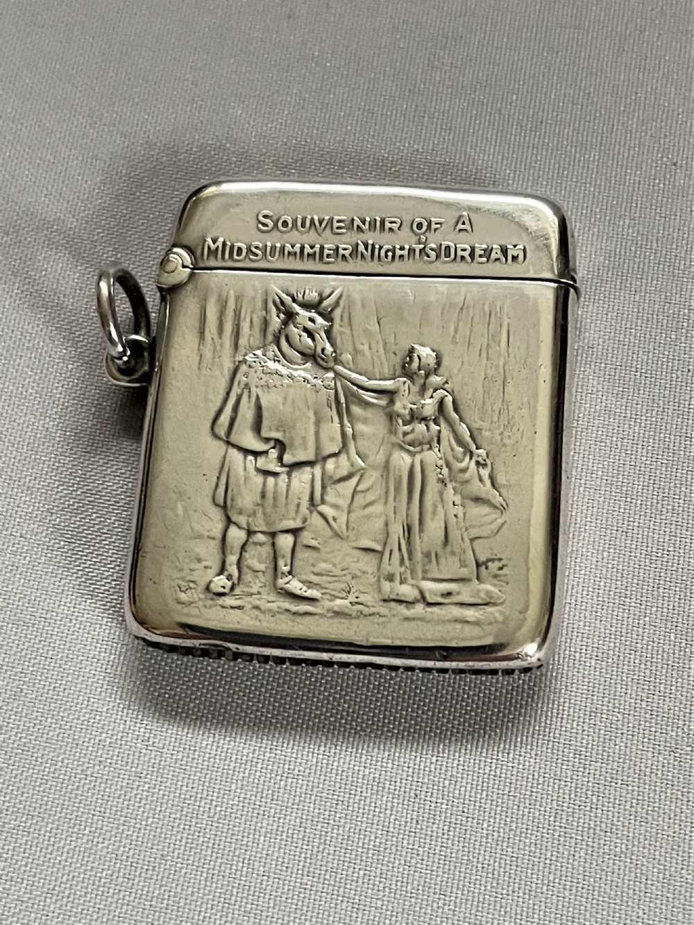 A rare Adelphi Theatre  Edwardian silver vesta