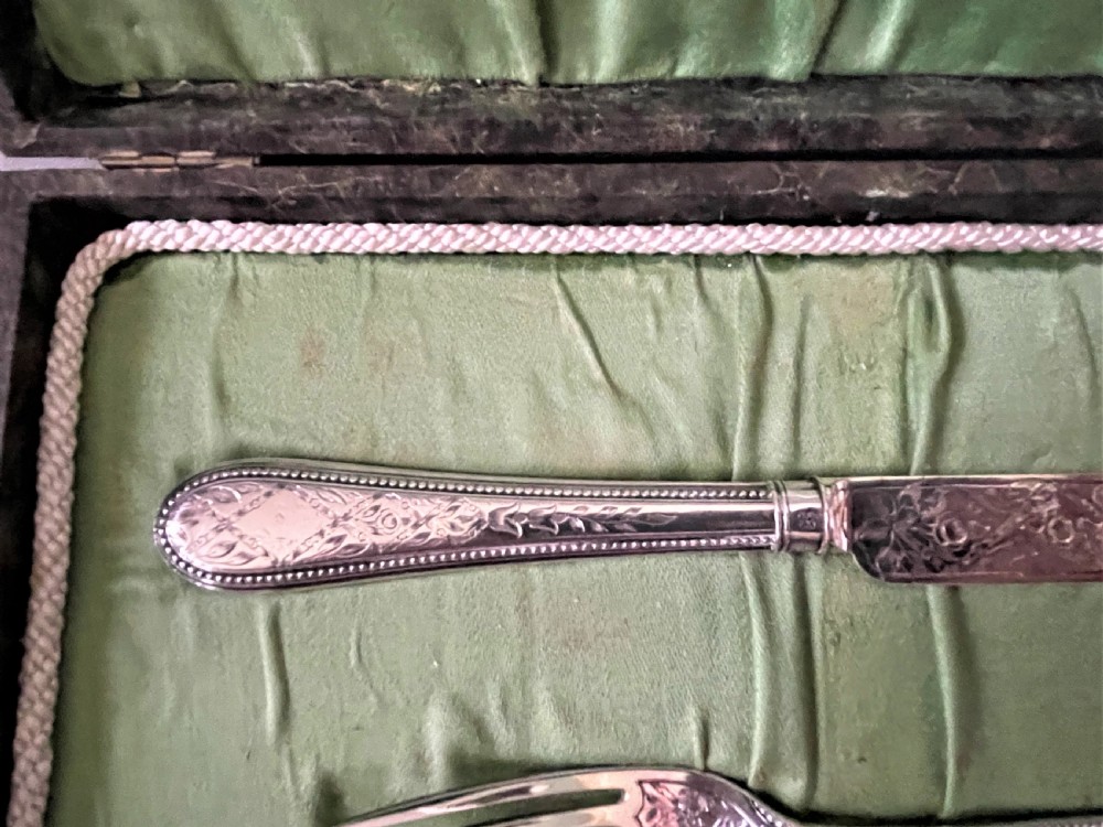 A lovely mid Victorian silver Christening set View IV